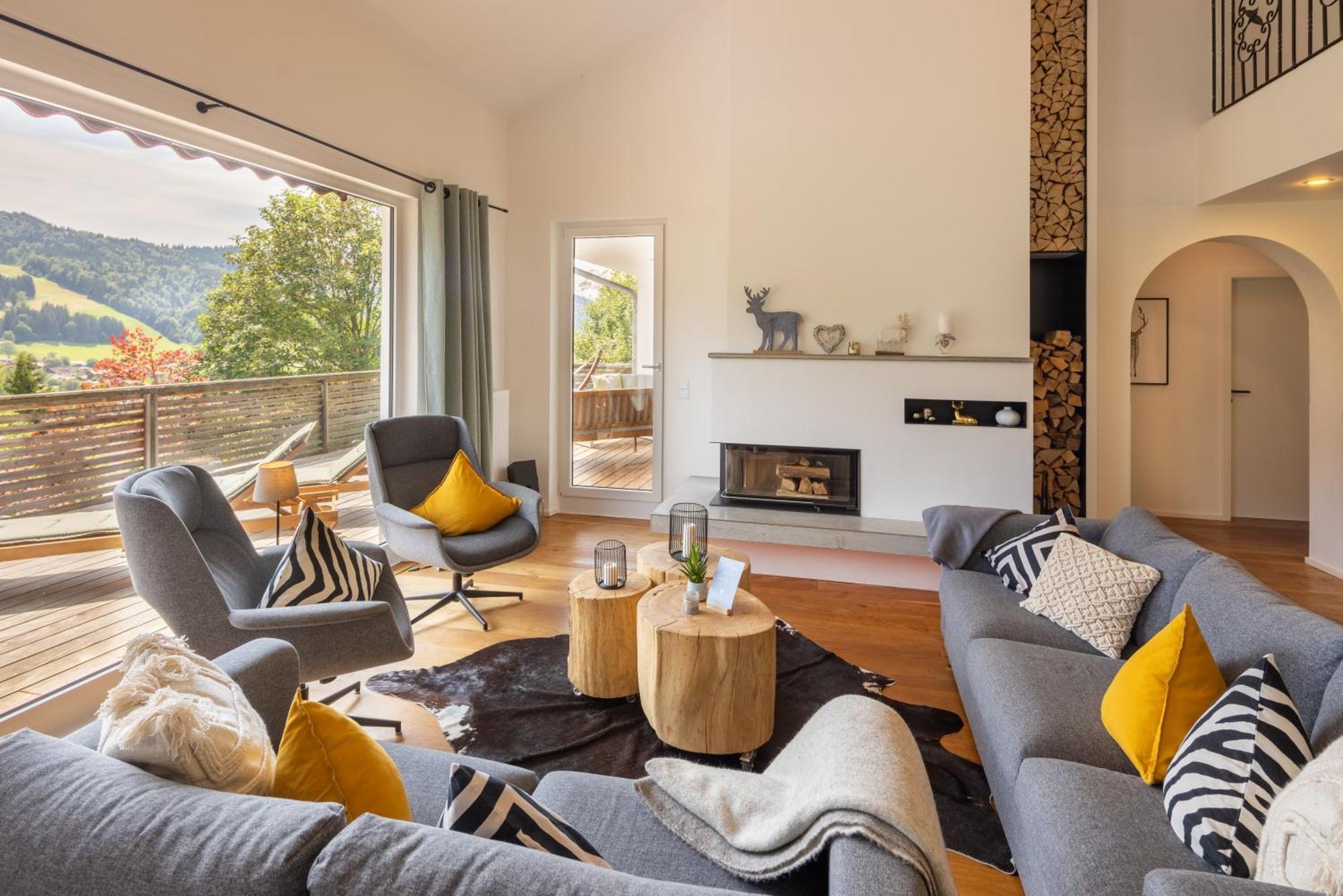 Вилла Wald Lounge Оберштауфен Экстерьер фото